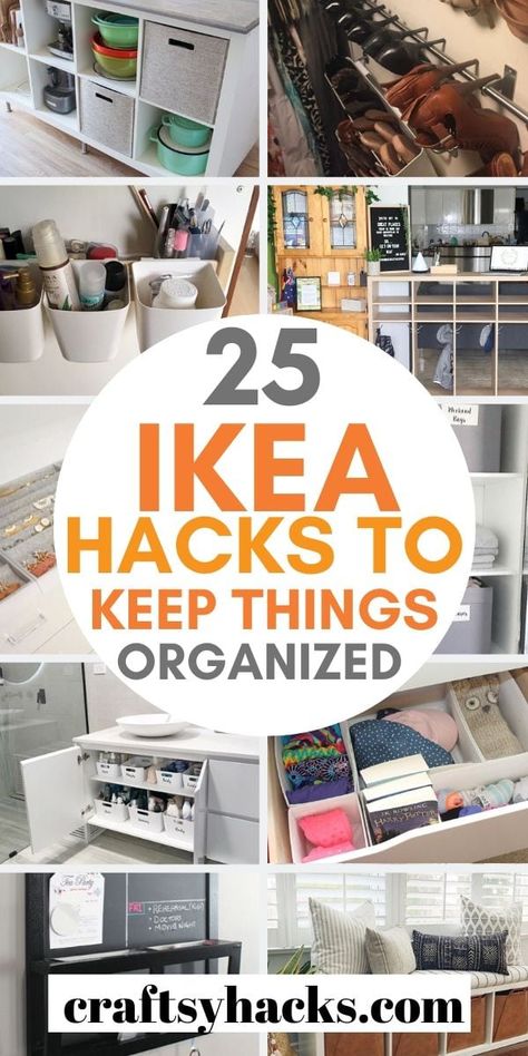 Ikea Organisation, Cabinet Ikea, Organize Home, Ikea Organization Hacks, Storage Hacks Diy, Ikea Kallax Hack, Ikea Organization, Ikea Products, Curated Decor