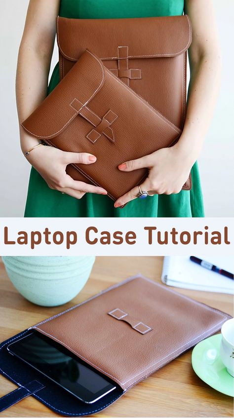 How to Make an iPad or Tablet Case - DIY Tutorial Tablet Case Diy Free Pattern, Tablet Bag Diy, Ipad Case Sewing Pattern, Ipad Sleeve Sewing Pattern, Ipad Sleeve Diy Sewing Tutorials, Ipad Holder Diy, Tablet Cases Diy, Sewing Pattern Free, Ipad Holder