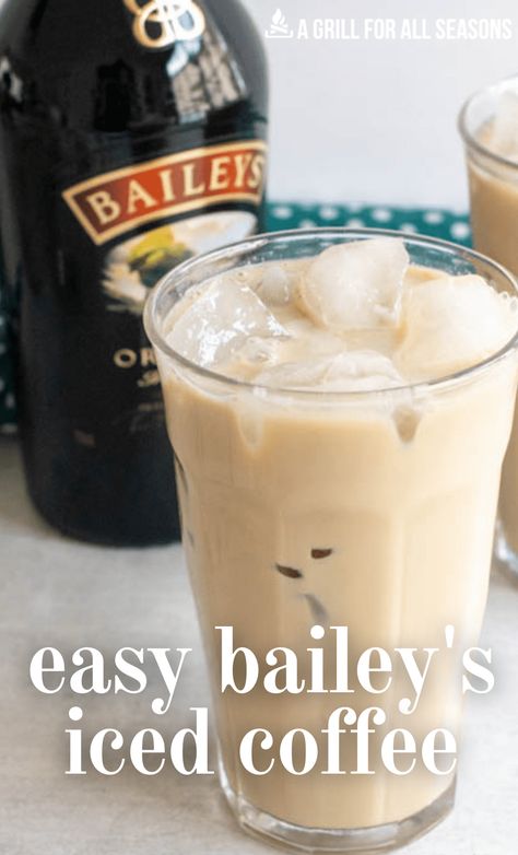 Iced Coffee Alcoholic Drink, Baileys Iced Coffee Recipe, Coffee And Baileys Drinks, Baileys Coffee Recipes, Drinks With Baileys, Baileys And Coffee Recipe, Ice Coffee Recipes, Bailey's Recipes, Baileys And Coffee