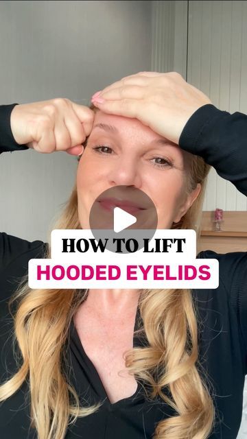 Helena Klaic | Face Yoga Expert & Wellness Coach on Instagram: "Are you tired of hiding your beautiful eyes behind hooded eyelids? 😔 Let me show you a simple technique to lift and open up your eyes in just a few minutes! ⏰

in just a few minutes! ⏰

Do this routine daily, and you’ll start to see improvements in your hooded eyelids after just a few days of consistent practice.
.
.
.

#faceyoga #droopyeyelids #youthfulskin #naturalsolutions #droopyeyes #hoodedeyesmakeup #hoodedeyestruggle #hoodedeyes #overfifty #overfidtyandfabulous #overfiftyandfit #over50 #over50andfabulous" Hooded Eyelids Get Rid Of, Yoga Expert, Face Lift Exercises, Hooded Eyelids, Droopy Eyelids, Droopy Eyes, Routine Daily, Facial Yoga, Facial Exercises