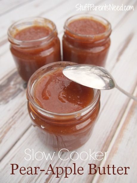 Simple Slow Cooker Pear-Apple Butter Slow Cooker Apple, Slow Cooker Apple Butter, Pear Butter, Slow Cooker Apples, Pear Recipes, Apple Pear, Crock Pot Slow Cooker, Crock Pot Cooking, Apple Butter