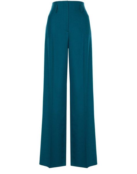 Alberta Ferretti Wide-Leg Trousers in TealTeal wide-leg trousers with front pleats, belt loops, and side welt pockets Purchase Worn by the Countess of Wessex on:18 November 2021 Iris Fashion, The Countess, Sweatpants Shorts, Alberta Ferretti, Inspiration Style, Modest Outfits, Wide Leg Trousers, Welt Pockets, Beach Outfit