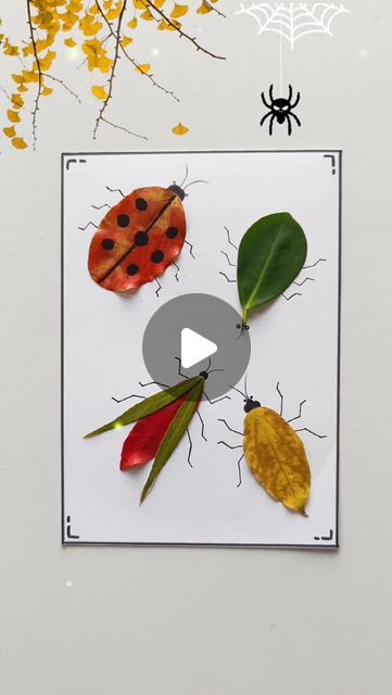 paper crafts creator on Instagram: "turn leaves into simple and fun insect crafts

#leaf #insect #crafts #simple #fun #kids #handmade #diy #creative #nature" Leaf Insects Craft, Insects Craft, Leaf Insect, Crafts Simple, Insect Crafts, Diy Creative, Craft Activities, Diy Crafts For Kids, Kids Crafts