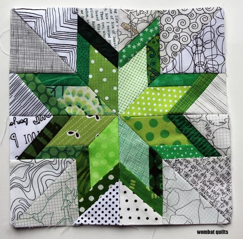 8 inch stars… a new paper piecing adventure | WOMBAT QUILTS Free Paper Piecing Patterns, Paper Pieced Quilt Patterns, Foundation Paper Piecing Patterns, Quilt Modernen, Quilt Square Patterns, Paper Pieced Quilt, Star Quilt Blocks, Star Quilt Patterns, Quilt Block Tutorial