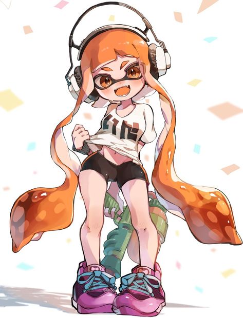 Inkling Girl, Splatoon Games, Nintendo Splatoon, Tomboy Art, Splatoon 2 Art, Splatoon Comics, Manga Anime One Piece, Youtube Art, Cool Anime Pictures