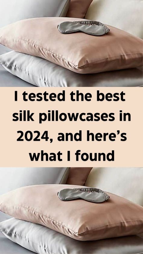 After months of testing, here's what happened to my hair and skin.

I tried sleeping on 2024’s “Best Silk Pillowcases” for a week, and was stunned by the results. I always thought that a pillowcase was an afterthought, but it turns out that there are some SERIOUS differences between them all! The material and quality makes a huge change.

After testing these for months, I realized that the best ones had impacted my hair health, acne flair-ups, and my allergies. Satin Pillow Case Benefits, Pillowcase Burrito Method, Best Silk Pillowcase, Silk Pillowcases, Satin Pillow, Satin Pillowcase, Silk Pillowcase, Hair Health, What Happened