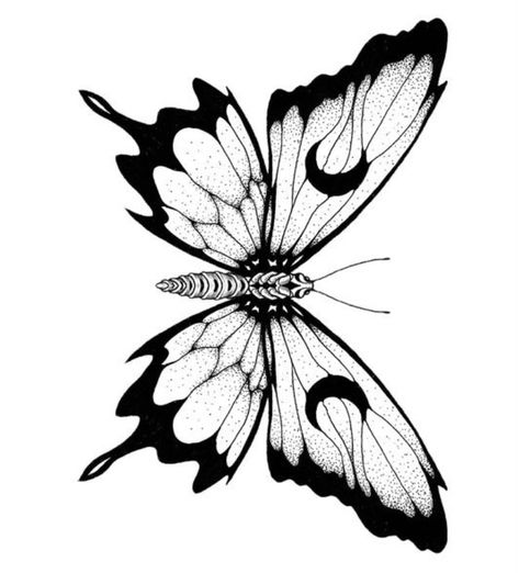 Blackwork Butterfly Tattoo, Butterfly Linework, Tattoo Borboleta, Vibes Tattoo, Borboleta Tattoo, Moth Drawing, Traditional Tattoo Flowers, Fairy Ears, Manga Tattoo