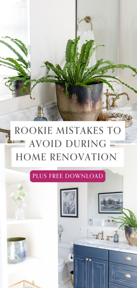 Planning a home renovation? Don’t fall victim to rookie mistakes! Discover the top home renovation mistakes to avoid with our essential guide that highlights common renovation pitfalls. From budgeting errors to timeline mismanagement, we cover everything you need to know to ensure your project runs smoothly. Learn about rookie renovation errors that can lead to costly delays and stress. Plus, get a FREE download to help you stay organized and on track throughout your renovation journey! Renovation Order Tips, Renovation Timeline, Home Renovation Checklist, How To Prepare For Kitchen Renovation, Renovation Checklist, Remodeling Checklist, Types Of Interior Design Styles, Home Renovation Costs, Renovation Costs