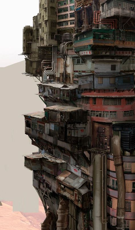 Future City, Sztuka Science Fiction, Ville Cyberpunk, Art Cyberpunk, Sci Fi City, Tall Buildings, Cyberpunk City, Arte Cyberpunk, Futuristic City