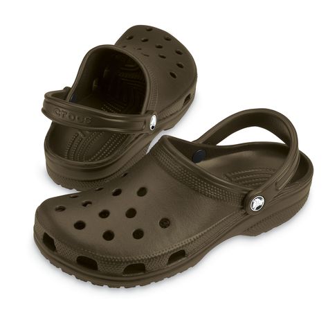 Crocs Classic Cayman Chocolate UK4 to UK13 Green Crocs, Garden Boots, Crocs Classic Clogs, Gardening Outfit, Women's Crocs, Clog Sandals, Unisex Shoes, Crocs Shoes, Strap Heels