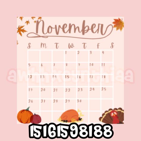 Berry Ave Picture Codes Calendar, October Calendar Bloxburg Codes, Roblox Calendar Decal, Berry Avenue Codes Calendar, Bloxburg Calender Decal Code, Berry Avenue Fall Picture Codes, Calender Decals For Bloxburg, Tv Codes Berry Ave, Berry Avenue Codes Pictures Halloween