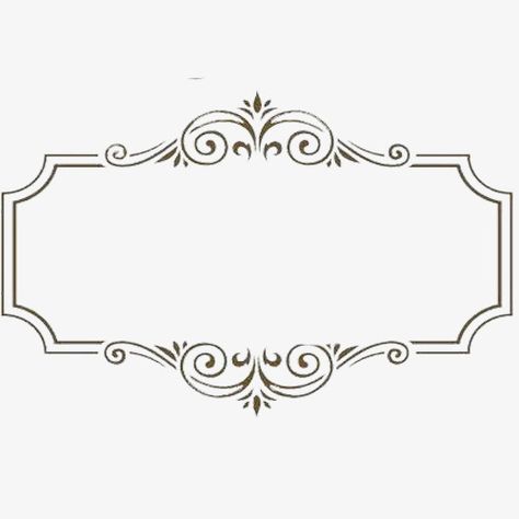 Fancy Borders Frame, Fancy Borders Design, Unique Birthday Ideas, Calligraphy Borders, Molduras Vintage, Page Borders Design, Frame Border Design, Border Png, Floral Border Design