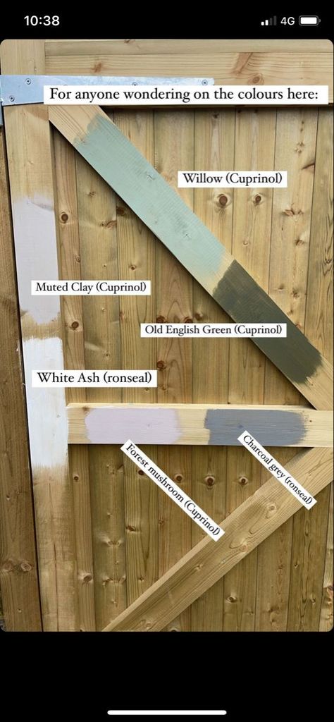 Fence Masters Crafting Your Perfect Garden Boundary Neutral Fence Paint, Fencing Colour Ideas, Garden Fence And Shed Colours, Light Grey Fence Paint, Cuprinol Forest Mushroom, Cuprinol Garden Shades Muted Clay, Painted Garden Gate Ideas, Garden Fence Colours Cuprinol, Cuprinol Old English Green