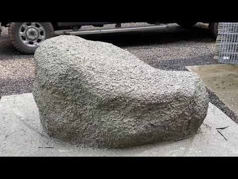 (73) #1 Cheap cardboard rock construction tech #cardboard #cardboardcraft #cardboardcrafts #anvil #forge - YouTube Fake Rocks Diy, Rock Sculpture Diy, Backyard Sculptures, Concrete Sculpting, Fake Landscape Rocks, Making Rocks, Fake Rock Covers, Diy Faux Rocks, Cement Statues