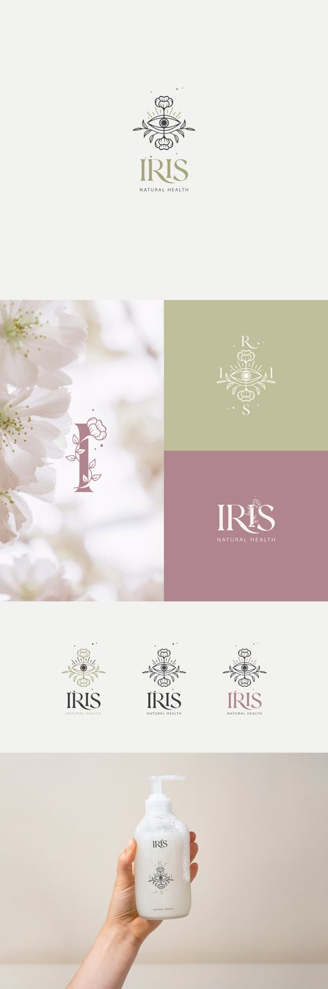 Iris Logo Design, Iris Logo, Health Logo Design, Logo Design Health, Spa Rooms, Feminine Health, Bar Logo, Health Design, Health Logo