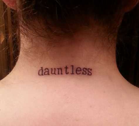 Dauntless Tattoo, Divergent Books, Divergent Tattoo, Tattoo Word Fonts, Second Tattoo, The Divergent, Word Fonts, Fitness Tattoos, Tattoo Designs And Meanings