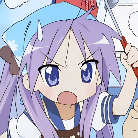 Konata Izumi, Slice Of Life Anime, Star Character, Lucky Star, Matching Profile Pictures, Art Inspiration Drawing, An Anime, Matching Pfp, Anime Shows