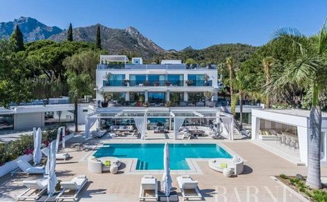 Luxury homes for sale in Marbella, Andalusia, Spain | Page 2 | JamesEdition Miyagi, Marbella Villas, Indoor Spa, Marbella Spain, Jacuzzi Outdoor, Modern Mansion, Luxury Homes Dream Houses, Rooftop Terrace, Villa Design