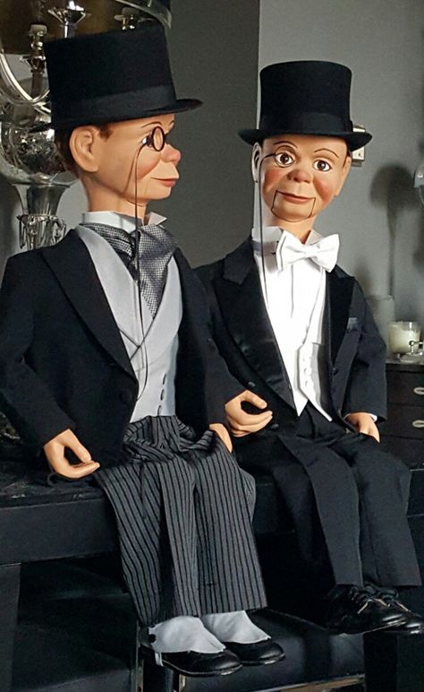 Charlie McCarthy reproduction figures (both went to one client). Vent Friends, Dummy Doll, Ventriloquist Puppets, Puppetry Arts, Ventriloquist Doll, Charlie Mccarthy, Halloween Shoot, Ventriloquist Dummy, Howdy Doody