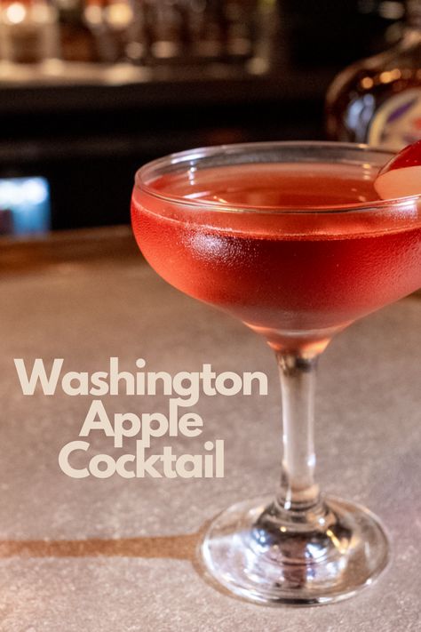 Washington Apple Cocktail Washington Apple Cocktail, Washington Apple Drink, Washington Apple Shot, Apple Cocktail Recipes, Apple Shots, Apple Schnapps, Washington Apple, Brandy Cocktails, Whisky Sour