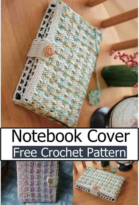 Crochet Book Cover Patterns Granny Square Book Sleeve Free Pattern, Crochet Book Pattern Free, Book Cover Crochet Free Pattern Easy, Free Crochet Book Cover Patterns, Crochet Book Covers Free Patterns, Crocheted Book Cover, Crochet Bible Cover Free Pattern, Crochet Book Cover Pattern, Crochet Notebook Cover