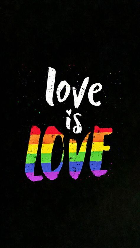 Love Is Love, Black Background, Rainbow Colors, A Black, Rainbow, Black