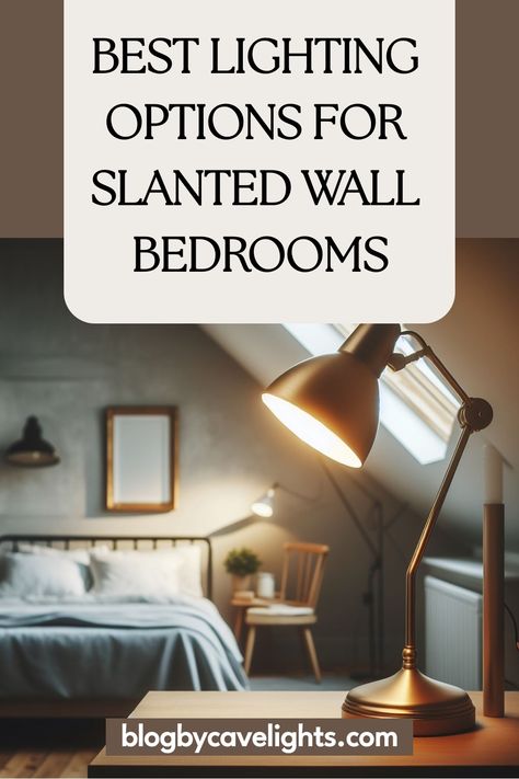 Looking for bedroom décor ideas for a space with slanted ceilings? 🏠 Find out which bedroom lighting fixtures work best in this unique setting. Tap to learn more! 💡 Angled Wall Bedroom, Room With Slanted Walls, Slanted Wall Bedroom, Slanted Ceiling Bedroom, Vaulted Ceiling Ideas, Bedroom Things, Mirror Placement, Slanted Walls, Angled Ceiling