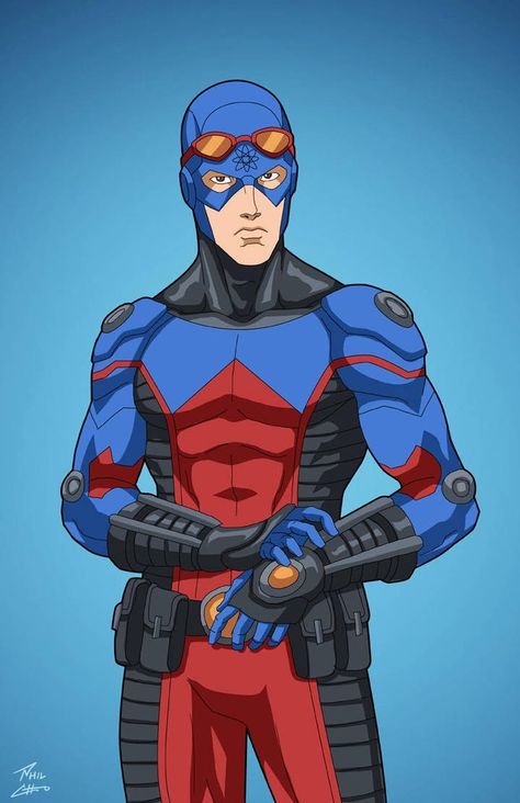 The Atom (Ray Palmer)_Earth-27 Earth 27, Ray Palmer, Phil Cho, Dc Comics Heroes, Arte Dc Comics, Superhero Characters, Dc Comics Characters, Superhero Design, Comic Collection