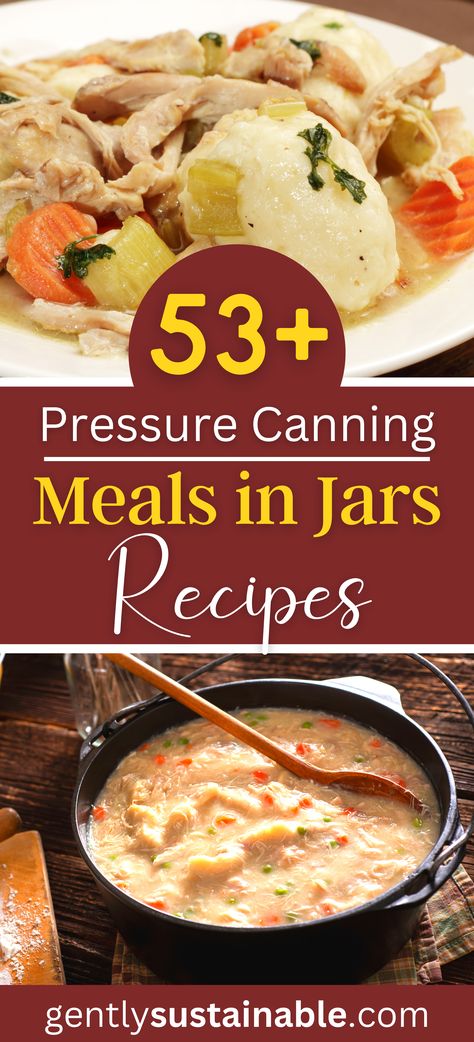 Pressure Canner Recipes, Meals In Jars, Canning Meals, Canning Soup Recipes, Healthy Fast Food, Chicken Pot Pie Filling, Pressure Canning Recipes, Amazing Meals, Home Canning Recipes