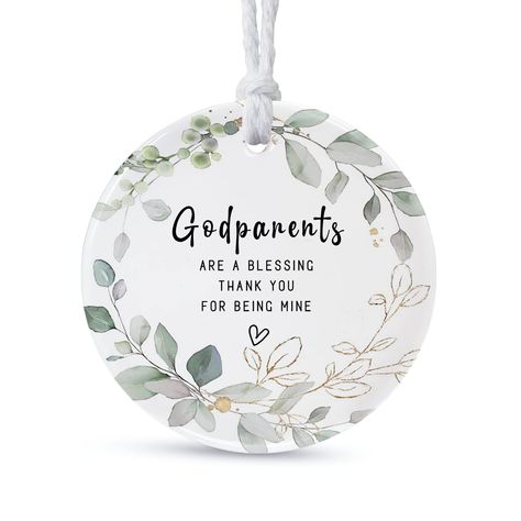 Gifts For Godparents, Parents In Law, Godparent Gifts, Memorial Pendant, Gift For Parents, In Law Gifts, Memorial Ornaments, God Parents, Round Ornaments