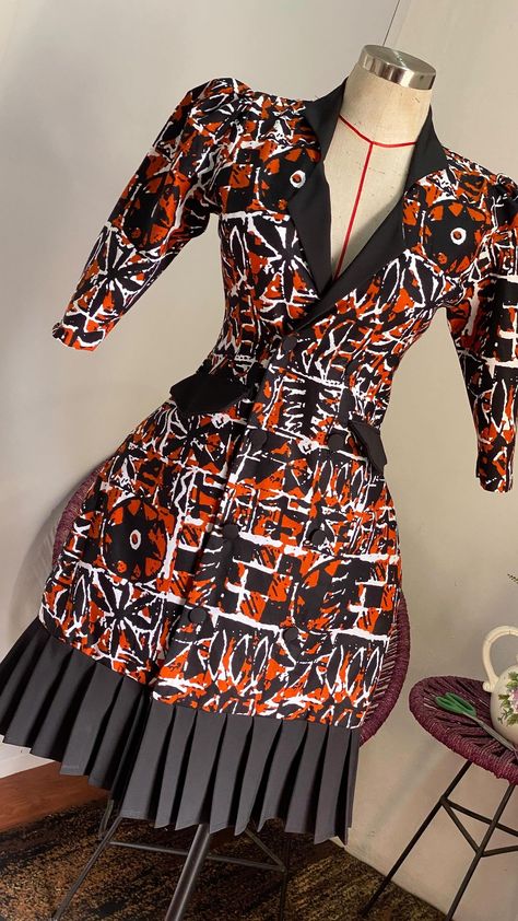 𝐓𝐡𝐞 𝐒𝐰𝐢𝐧𝐠 & 𝐒𝐰𝐚𝐲 𝐅𝐚𝐬��𝐡𝐢𝐨𝐧 𝐂𝐨. | The Ankara Jacket Dress with just enough charm to double for almost any occasion 🥰🥰🥰 CUSTOMER ORDER READY FOR DELIVERY Jacket Dress -… | Instagram Ankara Jacket Styles For Ladies, Best Ankara Designs For Ladies, Ankara Blazers For Ladies, Ankara Designs For Ladies Dresses, Ankara For Ladies, Ankara And Cord Lace Combination, Ankara Dresses For Ladies, Ankara Combination Styles, Nigerian Attire