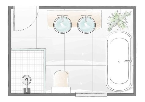 Washroom Layout Plan, Bath Layout, Family Bathrooms, Bathroom Layout Ideas, Bathroom Layout Plans, Models Architecture, Space Layout, Shower Rooms, Small Bathroom Layout