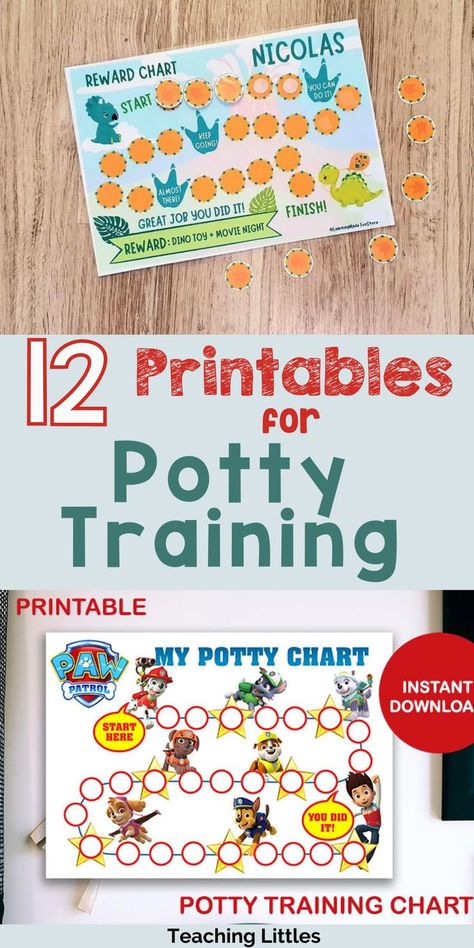 Before you start potty training, make sure you grab one of these potty training printables to help track your toddler's successes! Toilet Training Reward Chart, Potty Reward Chart, Potty Sticker Chart, Printable Potty Training Chart, Potty Training Activities, Potty Training Sticker Chart, Printable Potty Chart, Potty Training Stickers, Potty Training Reward Chart