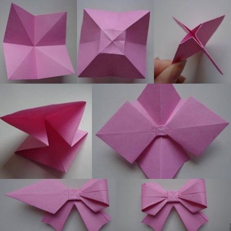 Origami Butterflies, Creative Origami, Tutorial Origami, Kids Origami, Cute Origami, Origami Rose, Origami Patterns, Folding Origami, Instruções Origami