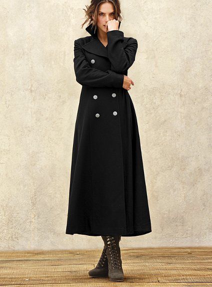 Maxi coats Sherlock Coat, Long Black Coat, Best Bras, Future Clothes, Coat Outfit, Military Coat, Maxi Coat, The Office Shirts, Lovely Clothes