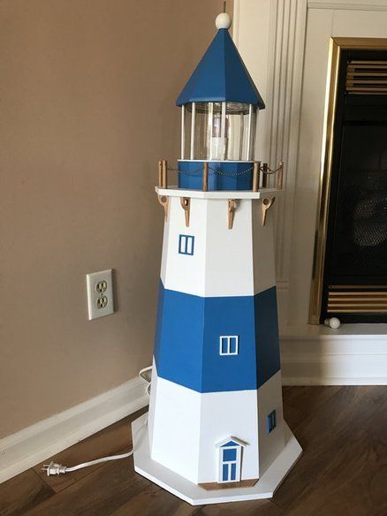 Laborious Lighthouse Lighthouse Diy Projects, Diy Light Houses Projects, Wooden Lighthouse Plans How To Build, Diy Light House, Diy Lighthouse Outdoor Wood, Lighthouse Patterns Wood, Lighthouse Plans, Yard Lighthouse, Lighthouse Woodworking Plans