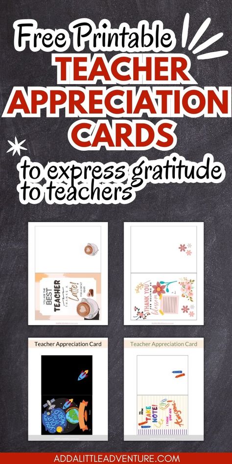 Free Printable Creative Teacher Thank You Cards Teacher Appreciation Certificates Free Printable, Teachers Day Card Printables Free, Teacher Appreciation Cards Diy, Thank You Teacher Cards, Printable Teacher Appreciation Cards, Teacher Appreciation Notes, Family Olympics, National Teacher Appreciation Day, Free Teacher Appreciation Printables