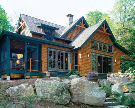 Build ▶ Timberframe Houses, Peak Windows, Timber Frame Floor Plans, Post And Beam Homes, Timber Frame Cabin, Post And Beam Home, Timber Frame House, Timber Frame Home, Cedar Shakes