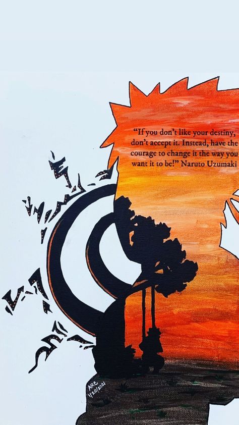 Naruto Acrylic Painting, Naruto Art, Painting Art Projects, Naruto Uzumaki, Acrylic Painting Canvas, Painting Art, Art Inspo, Art Ideas, Art Projects