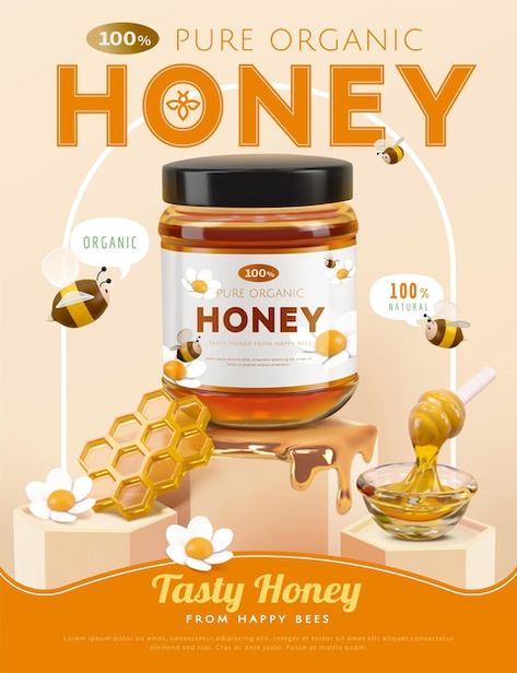 Honey Liquor, Honey Jar Labels, Bee Stencil, G Logo Design, Honey Logo, 3d Miniature, Honey Packaging, Social Media Branding Design, Ayurvedic Healing