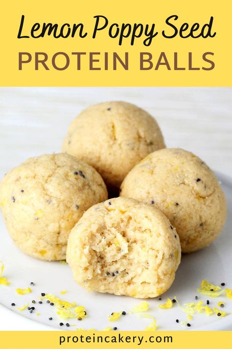 Lemon Poppyseed Protein Balls, Low Fat Protein Balls, High Protein Keto Snacks, Lemon Protein Pudding, Herbal Life Protein Balls Recipes, Herbalife Protein Balls Recipes, Protein Powder Balls, Seed Protein Balls, Protein Balls With Protein Powder