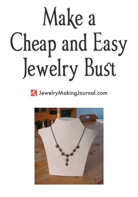 Make a Necklace Display: A Cheap & Easy Way to Create A Great Looking Necklace Bust – Jewelry Making Journal Jewerly Display, Diy Necklace Display, Easy Necklace, Morganite Wedding Rings, Diy Jewelry To Sell, Jewerly Displays, Diy Jewelry Display, Cheap Necklaces, Easy Jewelry