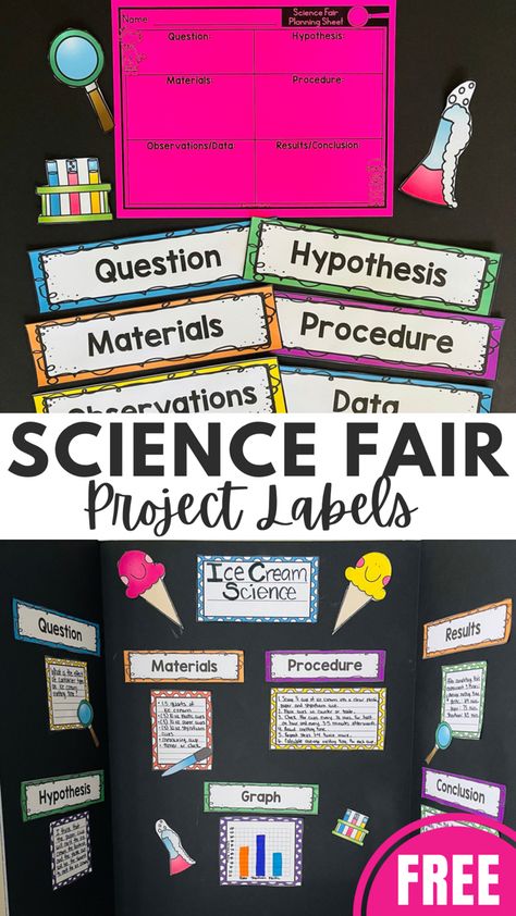 Science Fair Project Board Ideas, Science Fair Preschool, Density Science Fair Project Board, Comparison Science Fair Projects, Science Project Boards Display Ideas, Science Fair Printables, Electrolyte Science Fair Project, Since Fair Projects, How Much Sugar Is In That Science Fair