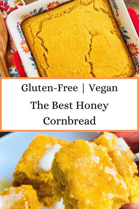 Cornbread Dairy Free, Dairy Free Fall Recipes, Cornbread Side Dish, Cornbread Gluten Free, Vegan Cornbread Recipe, Gluten Free Cornbread Recipe, Cornbread Recipes, Vegan Cornbread, Fall Meal