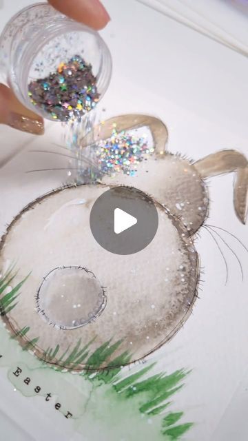 WATERCOLOR DAILY ⭐ online art gallery on Instagram: "Cute idea for Easter card 🐰 by @maremis_small_art ✔️ Your daily art inspiration on @watercolor_daily" Watercolor Easter Art, Watercolor Cute, Easter Watercolor, Egg Watercolor, Bunny Watercolor, Painting Subjects, Easter Projects, Easter Art, Small Art