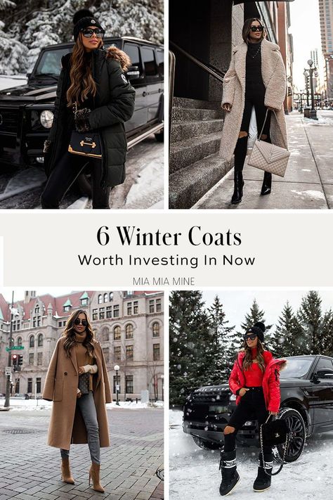 The right coat can upgrade an outfit and make it more chic – even when it comes to more casual styles. The great thing about coats is that there are a myriad of styles available at all price points, so you’ll always find a few within your budget. If you’re in the market for some new winter coats, keep scrolling for my picks that’ll keep you toasty yet chic. #wintercoats #winterfashion #styletips #womensfashion Winter Coats Women Uk, Trendy Coats 2022, How To Wear Long Coats Winter, Classic Winter Coats For Women, Best Coats For Winter Women, Winter Outfits With Coats, Fitted Faux Fur Coat For Cold Weather, Winter Long Coat Outfits, Stylish Coats For Women Winter