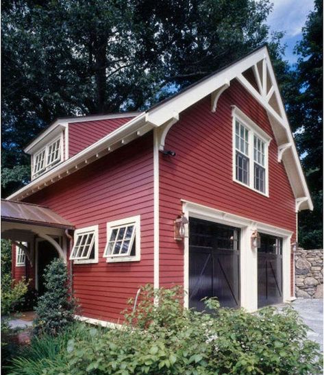 Garage Visit: Chestnut Hill Studio in Massachusetts - Gardenista Carriage House Garage, 3 Bedroom Floor Plan, Garage Loft, Barndominium Plans, Shed Dormer, Garage Studio, Carport Garage, Barn Garage, Garage Apartments