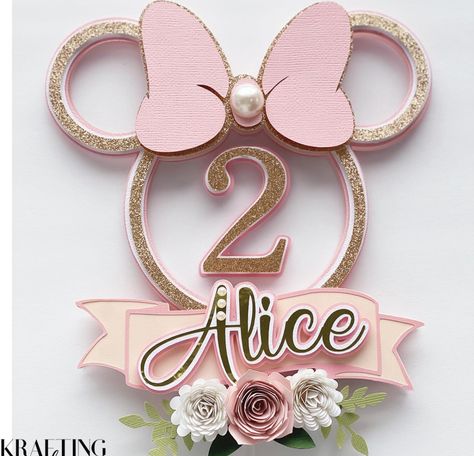 Minnie Mouse Birthday Theme, Minnie Mouse Decorations, Minnie Mouse Cake Topper, Minnie Mouse Birthday Party Decorations, Minnie Mouse Birthday Decorations, Minnie Mouse Birthday Cakes, Cake Bunting Topper, Baby First Birthday Cake, Minnie Mouse Images