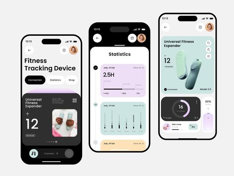 Fitness App UI by Awsmd on Dribbble Fitness Apps Design, Fitness App Ui, Creative App Design, Gym App, Membentuk Alis, Ui Ux 디자인, Data Visualization Design, Mobile App Design Inspiration, Fitness App