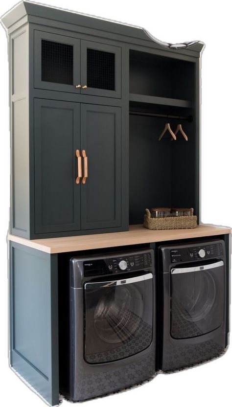 Armoire Entree, Laundry Room/mud Room, Green Laundry, Dream Laundry Room, Mudroom Laundry Room, Laundry Room Layouts, Laundry Room Renovation, Modern Laundry Rooms, Laundry Room Remodel